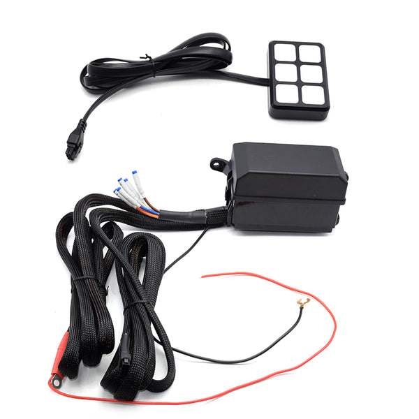 6 Gang Switch Panel, Universal Circuit Control Box Button Switch Pod Touch Switch Box for Truck ATV UTV SUV Car