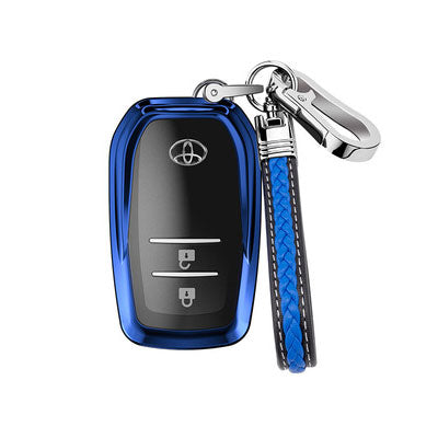 Key case with anti-lost number for toyota